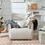 Chaise surdimensionnée avec repose-pieds avec rangement-389592260