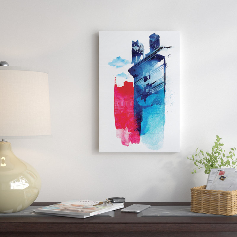 «This Is My Town», impression sur toile, Papier avec cadre noir, Blanc, H 24 po x l 16 po x P 1 po