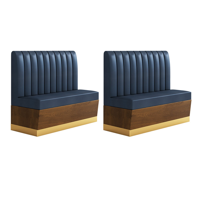 Banc rembourré en similicuir Nordic Luxury