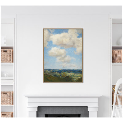 «Summer Morning circa 1910 Charles Harold Davis» par Nostalgia Prints, reproduction d'art sur toile encadrée