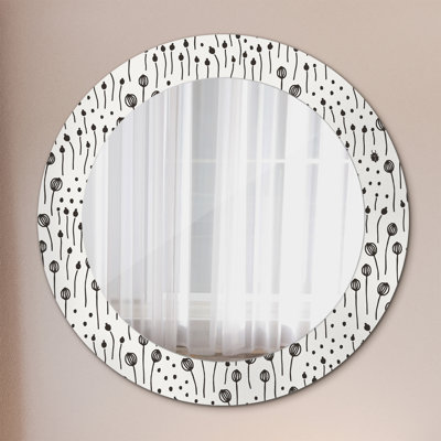 Huldar Glass Flat Wall Mirror