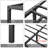 8 Inch Full Metal Bed Frame with Storage, Heavy Duty Steel Support, Noise Free, Black-947464337-954376485-956620862