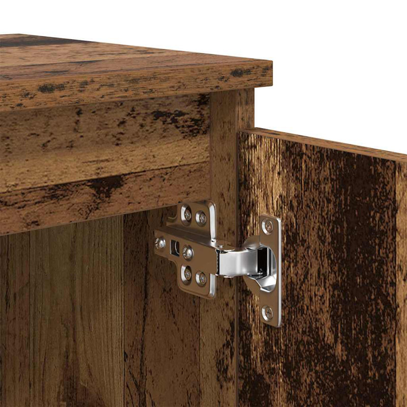 Bedside Cabinet 40 X 30 X 50 Cm Engineered Wood, Old Wood