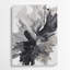 Aquarelle abstraite 47, art mural gris en métal-1585640039