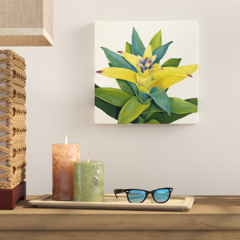 "Tropical Bloom II" par Megan Meagher, reproduction d'art sur toile, H 12 po x l 12 po, Toile tendue