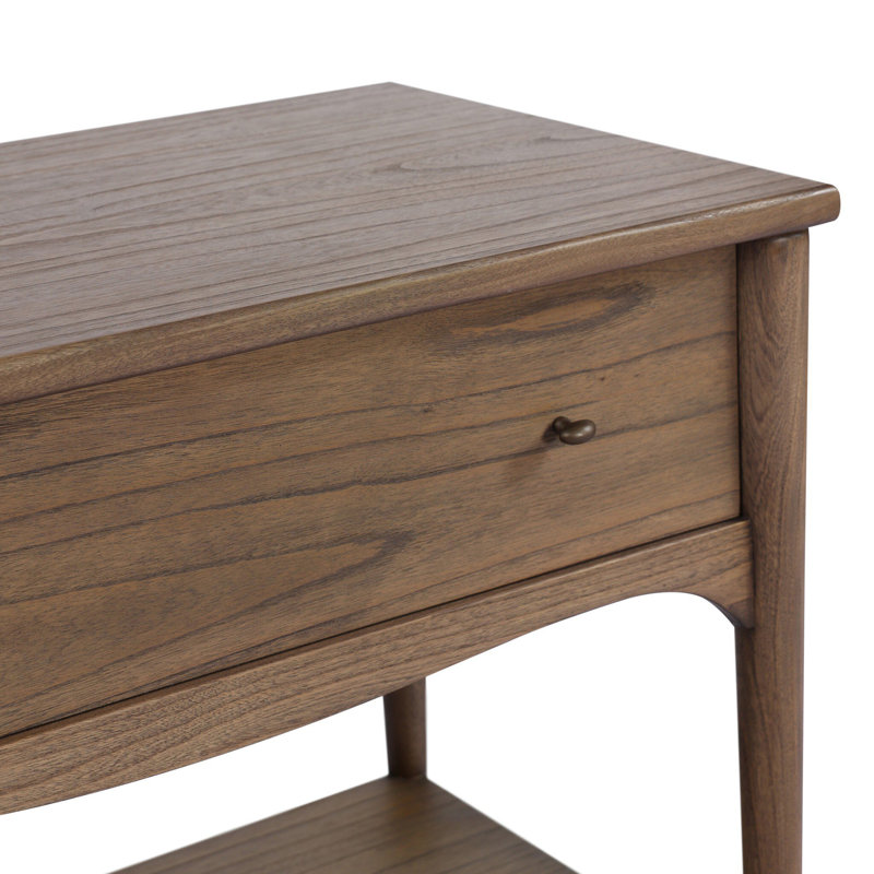 Lizzy 1 - Drawer Nightstand, Brown Oak