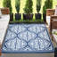 Tapis intérieur / extérieur bleu marine / blanc Facen-945001729
