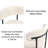 3-piece Set, 27” Long Dining Table, Suede Soft Dining Chairs