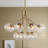 Modern 12-light Bubble Glass Chandelier-1495264799