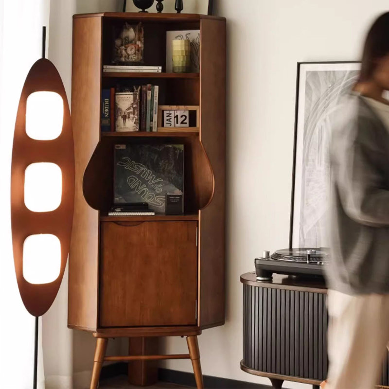 Walnut Solid Wood Corner cabinet