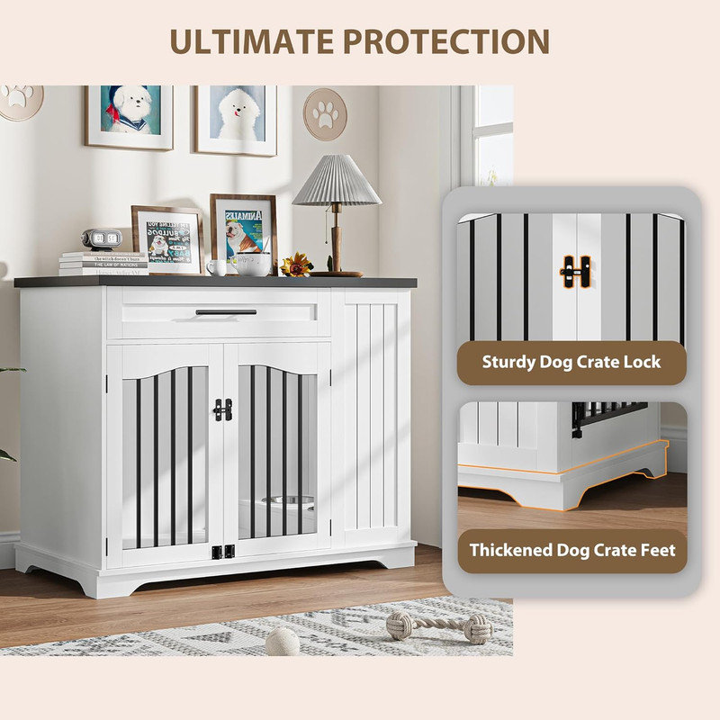 Furniture Style Crate, White