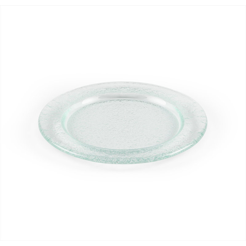 Glass Dinnerware dia.7.75" Round Clear Glass Plate (Set of 4)