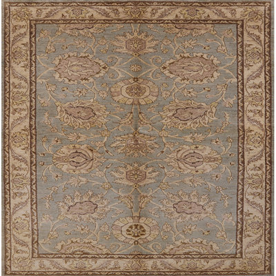 Tapis oriental brun clair / bleu clair Rik