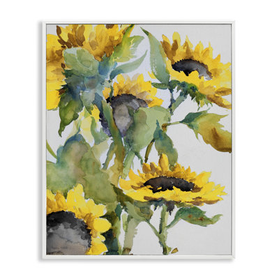 Tournesols lumineux et giclée par Theresa Heidel