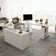 Flosi 72.4'' W Height Adjustable Rectangle Computer Desk with Drawer and Cabinet