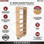 Organisateur de garde-manger escamotable en bois avec fermeture en douceur-102673818