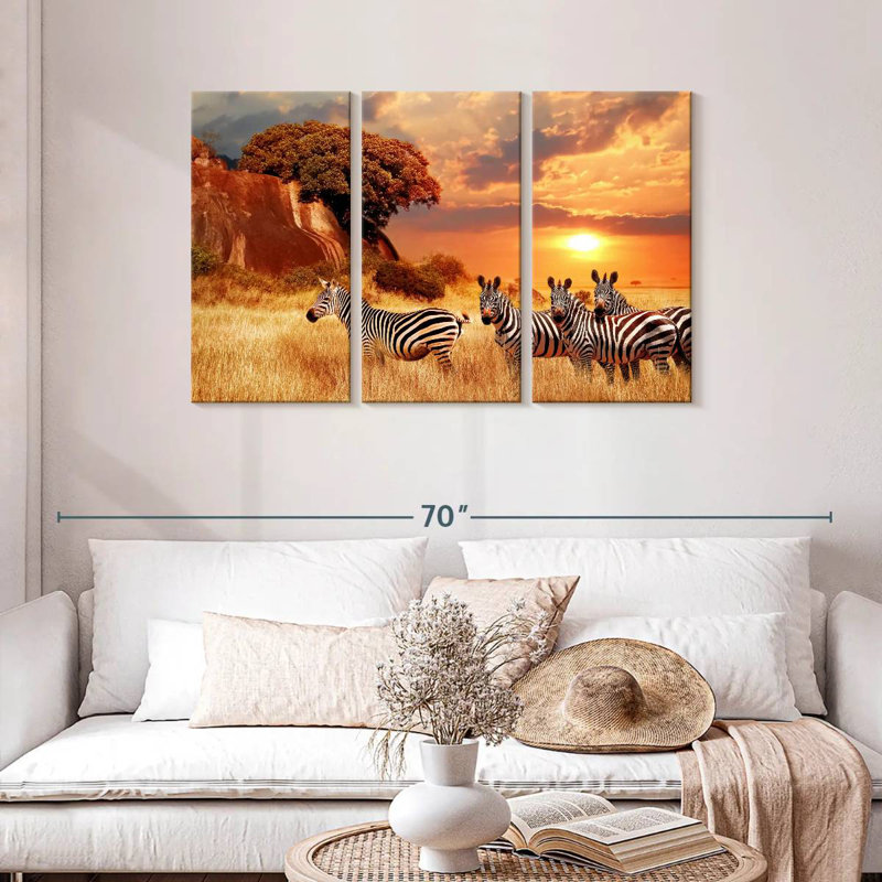 Zèbres Brampt Savanna, H 28 po x l 45 po