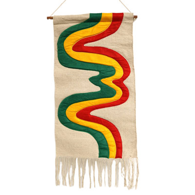 Hand Woven Wall Hanging - Rod Included