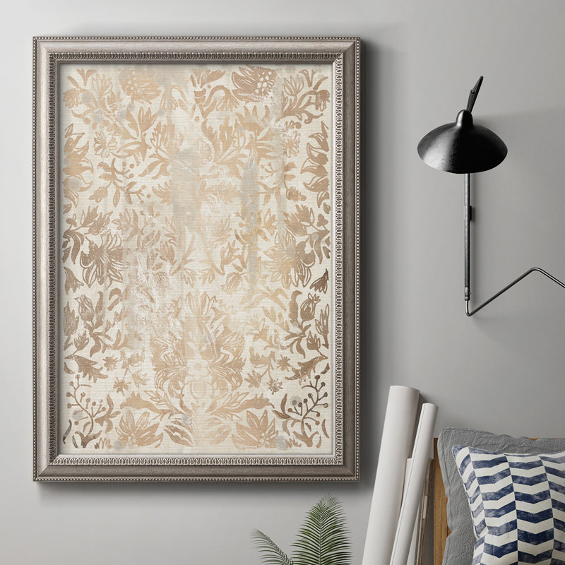 Noyer damassé I - reproduction d'art sur toile, H 20 po x l 16 po x P 2,5 po