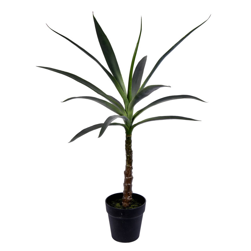 Artificial Green Yucca Tree, 30" H x 8" W x 8" D