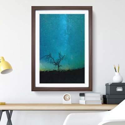 Arizona Tree Beneath The Stars - Single Picture Frame Painting