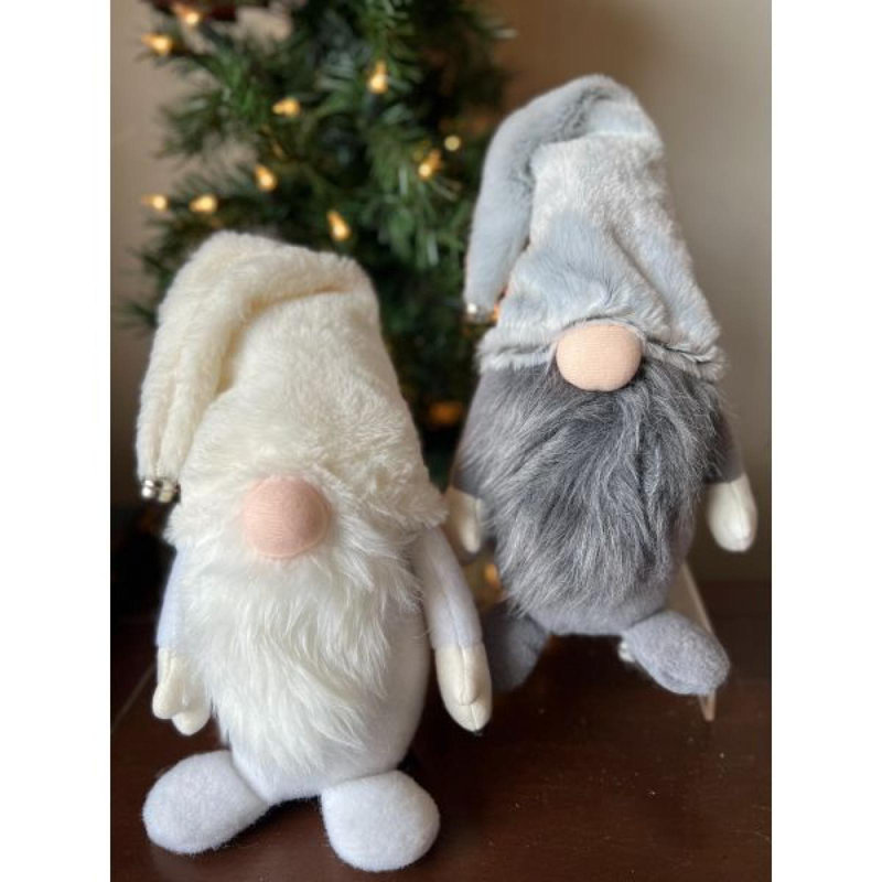 Ensemble de 2 Père Noël gnome avec barbe et chapeau avec cloche