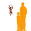 Baby Orangutan Life Size Statue