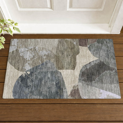 Tapis moderne lavable à la machine intérieur / extérieur ACN2901