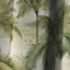 Motif tropical Palm Impression - Rideau floral - Rideau occultant en velours - 1 panneau-107549220
