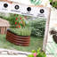 Boîte à fleurs surélevée brune galvanisée de 3,5 pi x 2 pi 1,4 po Lit de jardin surélevé en métal pour l'extérieur. Bordure et auto-vidange. Assemblage simple et simple. Pour faire pousser des fleurs, lit Herbs Veggies, boîte simple