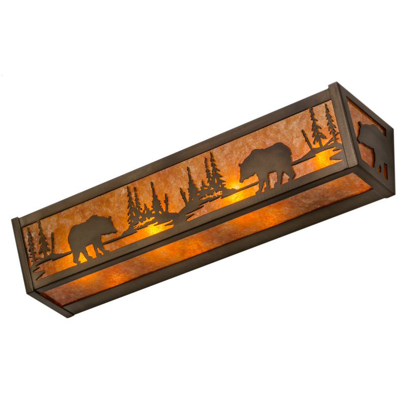 Rustic Lodge 4 - Light Bath Bar, Antique Copper