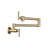 Wall Mount Folding Kitchen Pot Filler Faucet - Dual Handle, Brass, Cold Water Only | Gift Idea-122633889-122633884