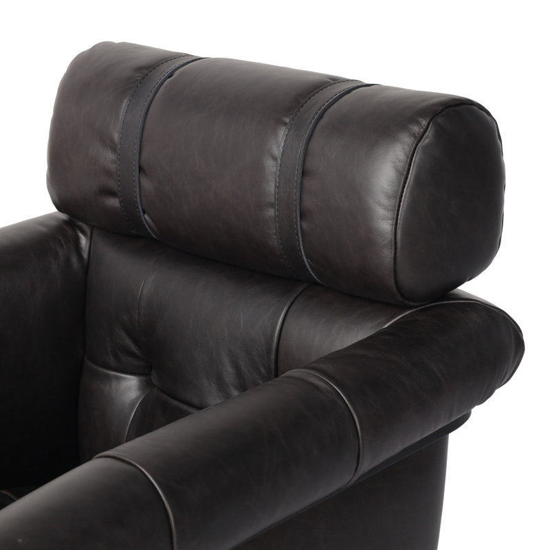 Genuine Leather Executive Chair, Sonoma Black