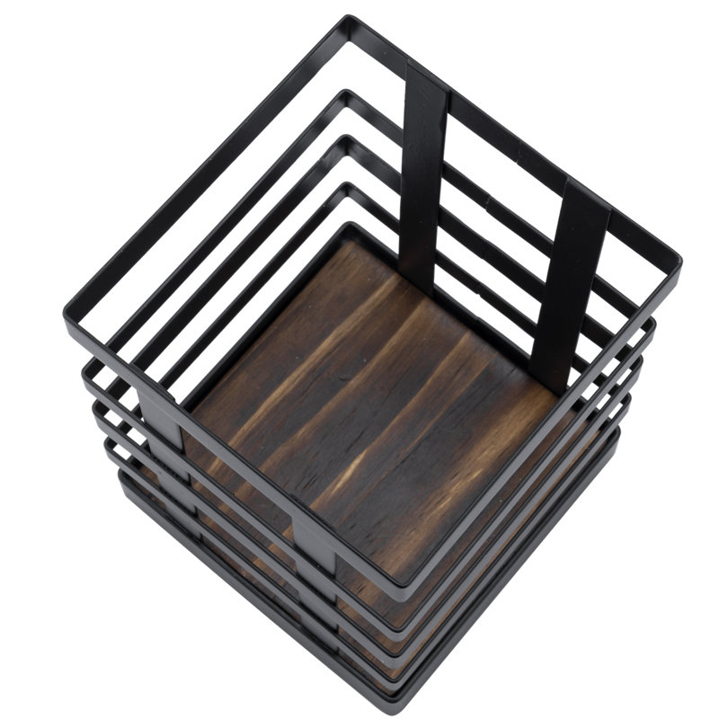 Metal Square Utensil Crock