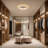 Deontee Modern Dimmable LED Flush Mount Ceiling Light With Remote Control (Set of 2)-116572898-116572896
