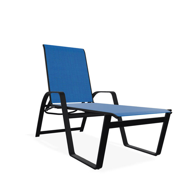Holna Outdoor Rust-Resistant Metal Chaise Lounge