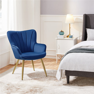 Bakhyt 25" Wide Upholstered Curved Back Armchair