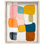 Décoration murale colorée Spectrum Shuffle I Shadowbox par Art Remedy, cadre blond, 24 x 30