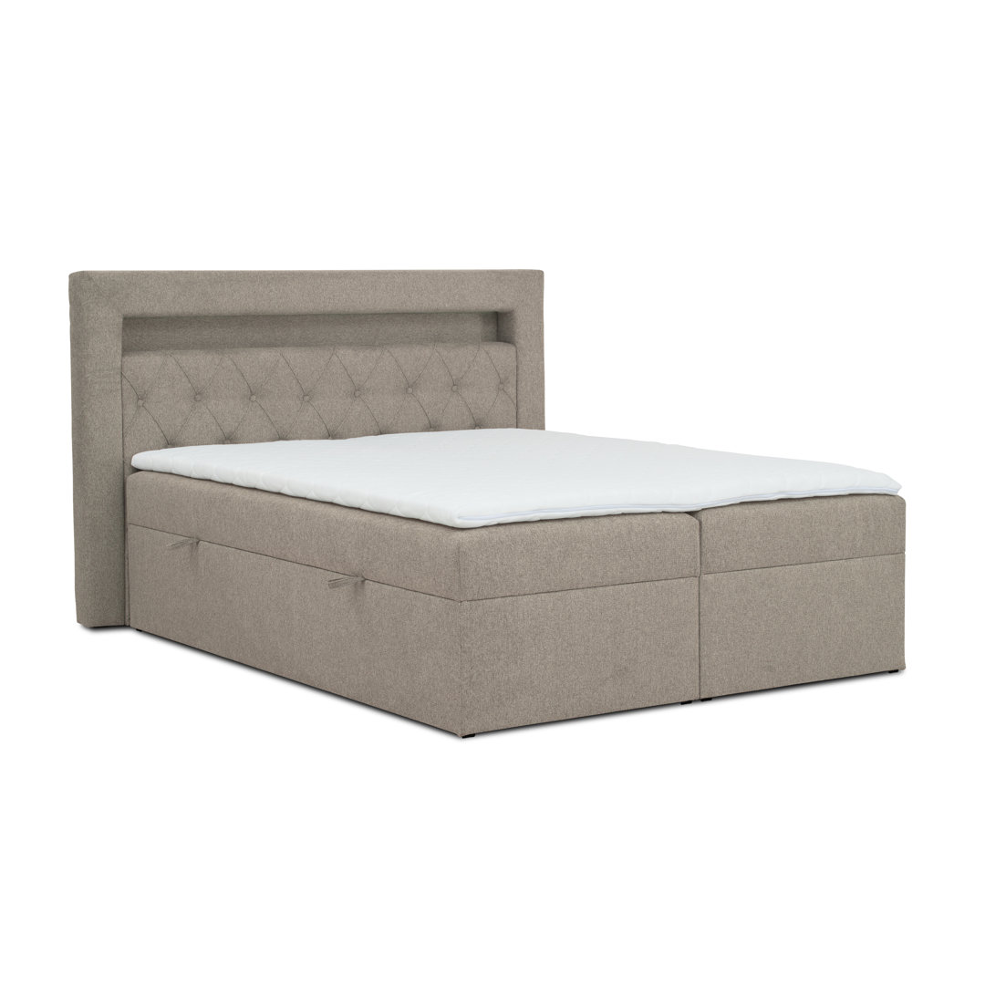 Boxspringbett Brasel mit Taschenmatratze, Topper und Bettkasten