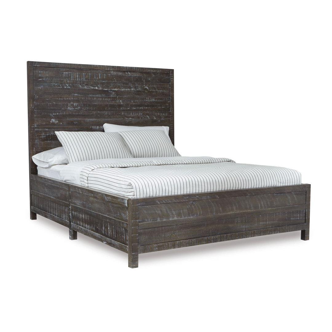 Solid Wood Standard Bed Canora Grey 