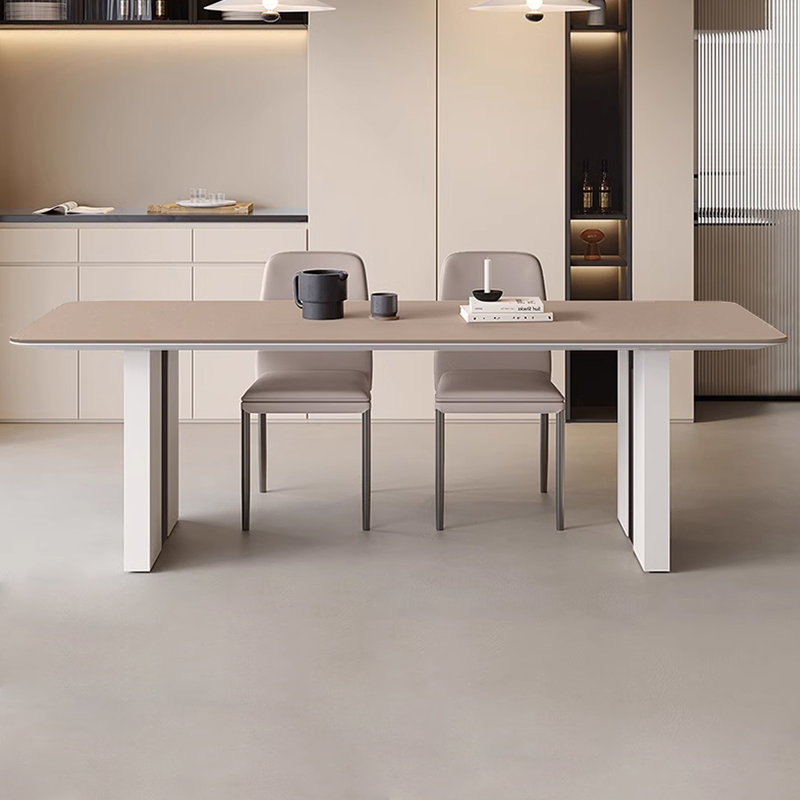 Table rectangulaire italienne moderne et minimaliste, H 29,53 po x L 78,74 po x l 31,5 po