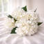 Fleurs d'hortensia artificielles blanches 13,8 po, bouquet d'hortensias en soie - 100 pièces-346823725