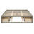 Queen Platform Bed with 6 Drawers, Antique Gray Space-Saving Storage Frame-1313420680-1313420682