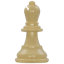 8" Tall Oversized Chess Set with Vinyl Roll-up Board