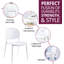 Angeleen 43cm H Stacking Side Chair in White