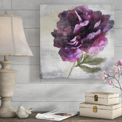 « seule fleur », reproduction d’art sur toile tendue