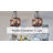 3-Light Farmhouse Chandelier for Dining Room Lighting Fixtures Hanging, Dining Light Fixtures