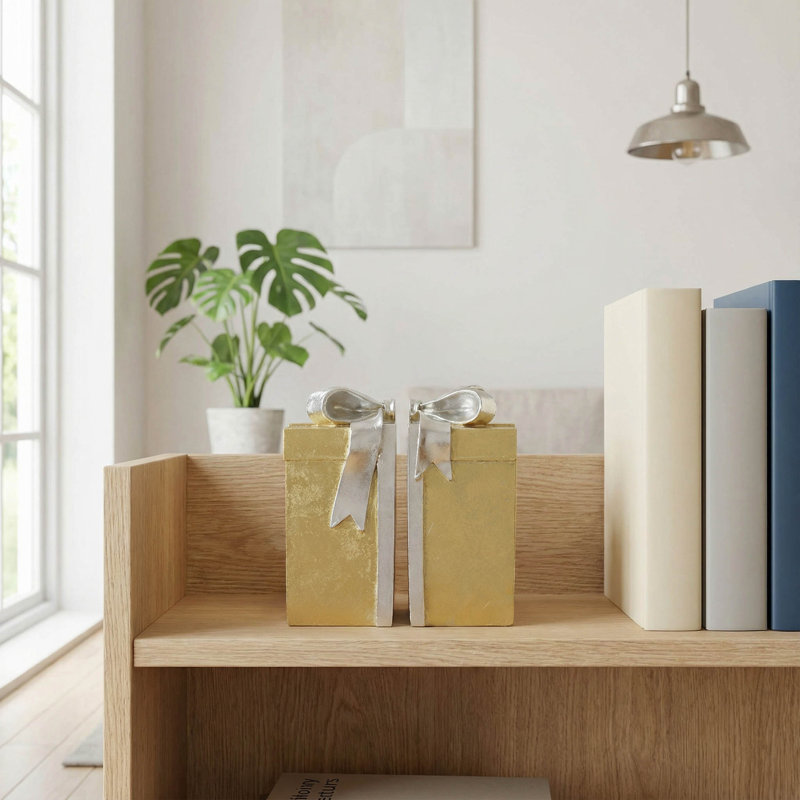 Ensemble de 2 serre-livres en résine