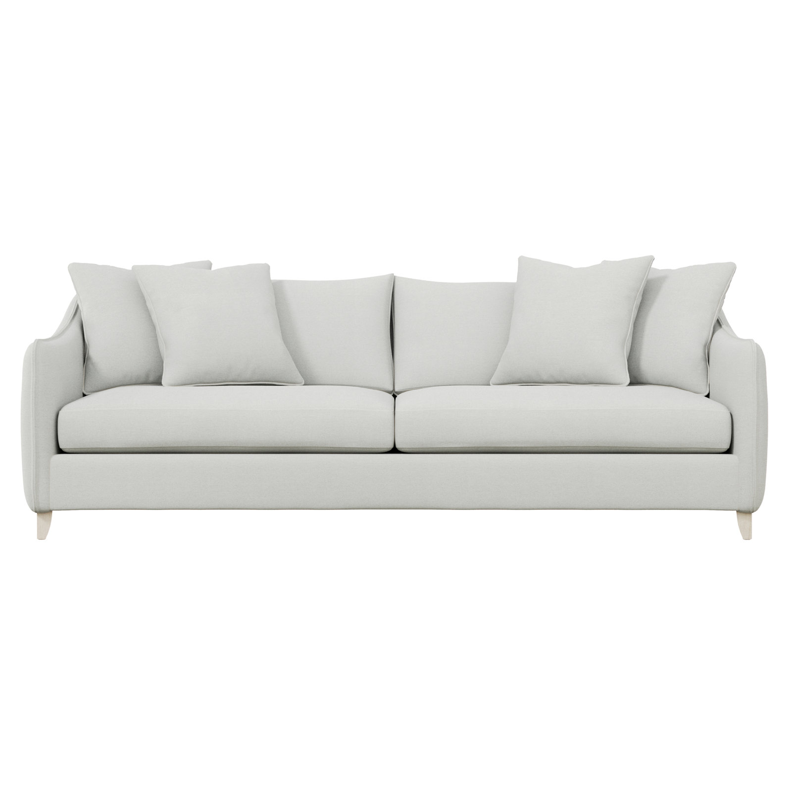 Joli 90'' Upholstered Loveseat, White 5555-000, Brown