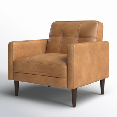Bharati Faux Leather Armchair